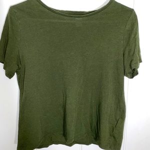 Zara Plain T-Shirt , Green